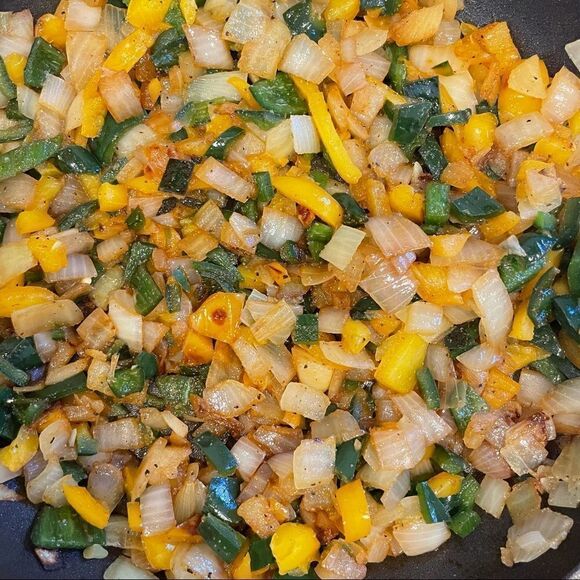 Frittata recipe. All the veg in the fridge and aged Gouda YUMMY - Picture 3 of 14